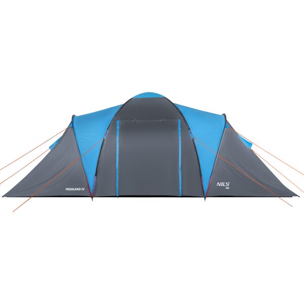 NILS Camp NC6431 Highland IV Rodinný stan, 4 osoby, modro-šedý