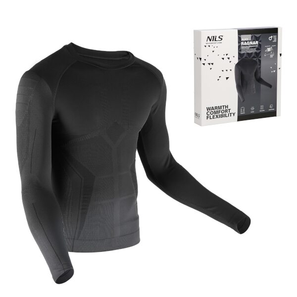 Pánské termo tričko NILS Ragnar BTK0060 černé, vel. XXL/XXXL