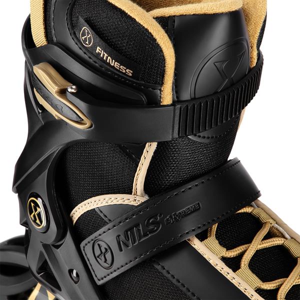 Kolečkové brusle NILS Extreme NA22151 Armour, černo-zlaté, vel. 38