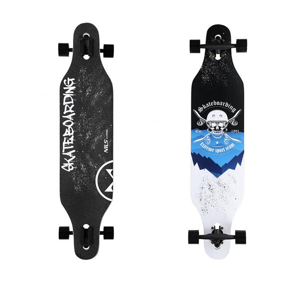 Longboard NILS Extreme Wood Skull, 104x24 cm