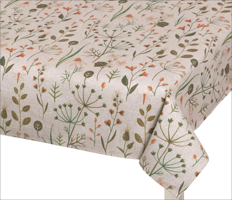 Bellatex Ubrus DITA, Větvička na režné béžová - 140x180 cm