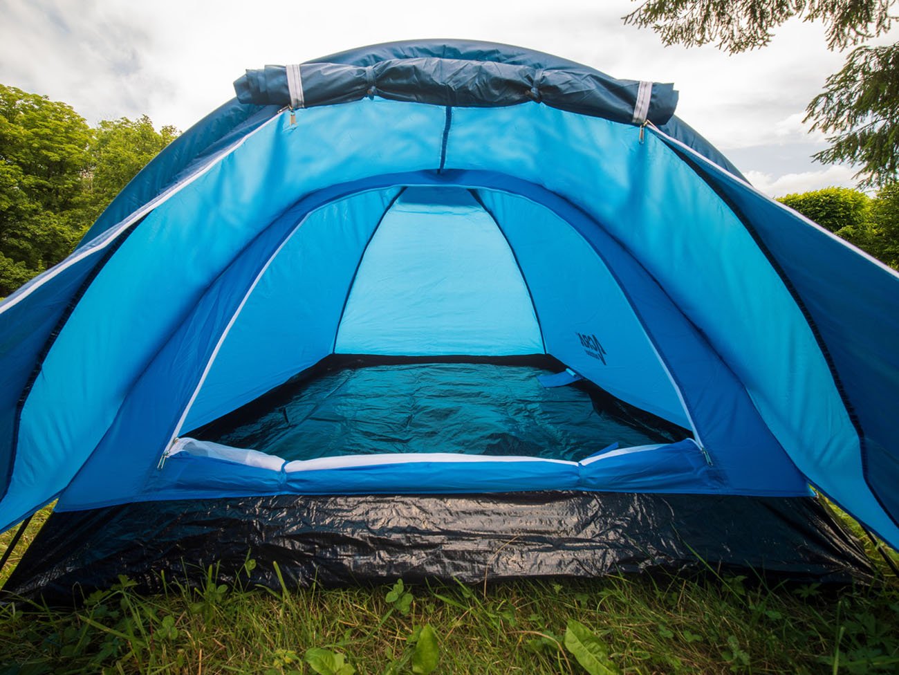 Stan monodome pro 3 osoby s předsíňkou modrý