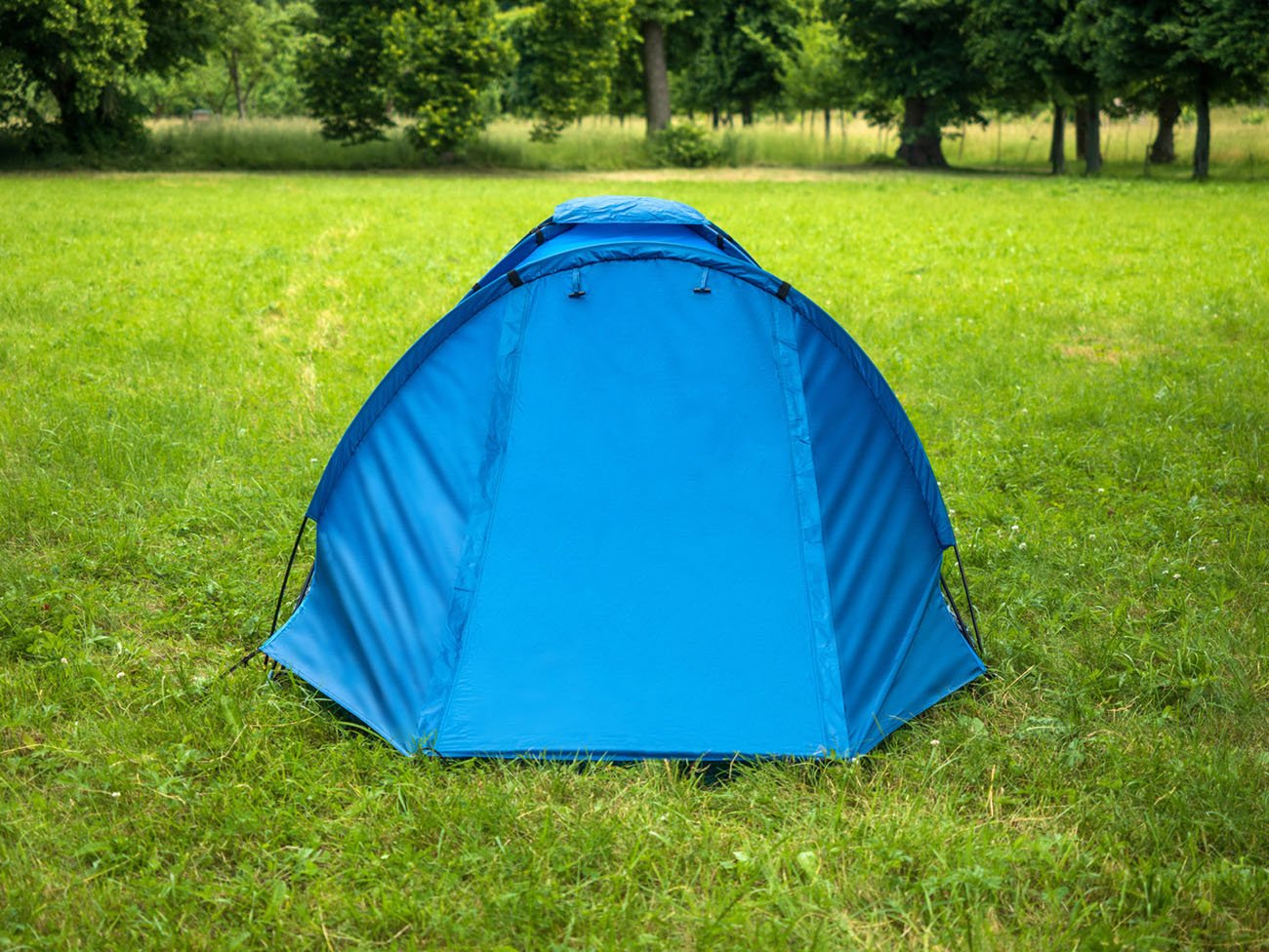 Stan monodome pro 3 osoby s předsíňkou modrý