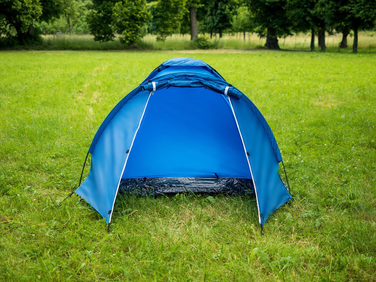 Stan monodome pro 3 osoby s předsíňkou modrý