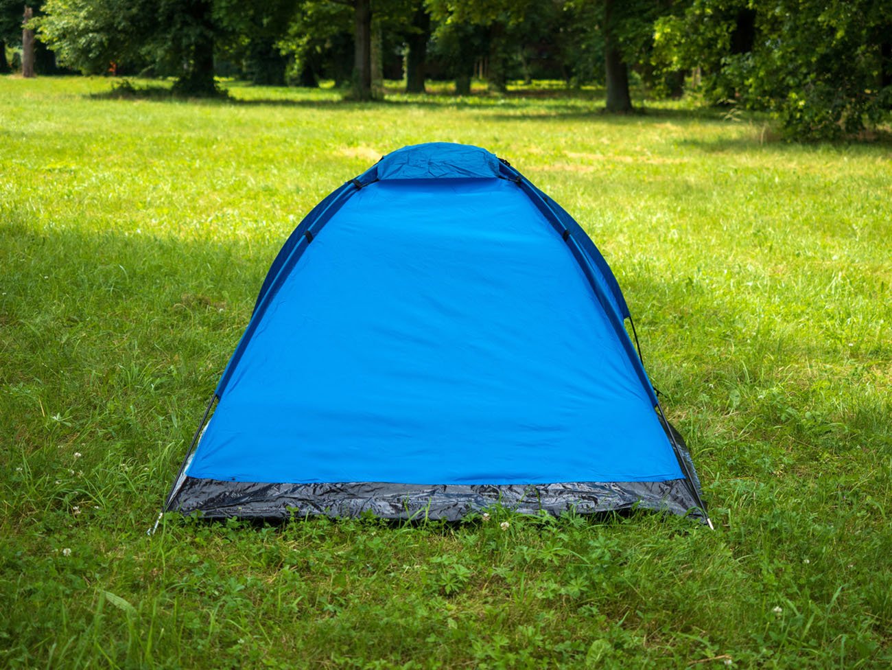 Stan monodome pro 3 osoby s předsíňkou modrý