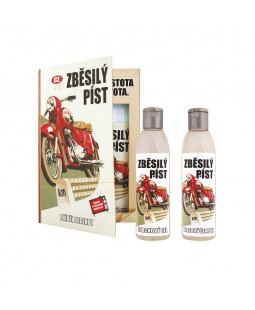 Bohemia Gifts Sada kniha pro motorkáře, gel 200 ml a šampon 200 ml