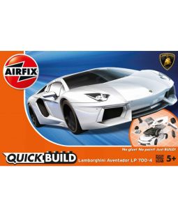 Airfix Quick Bulid J6007 Lamborghini Aventador LP 700-4, Bílé