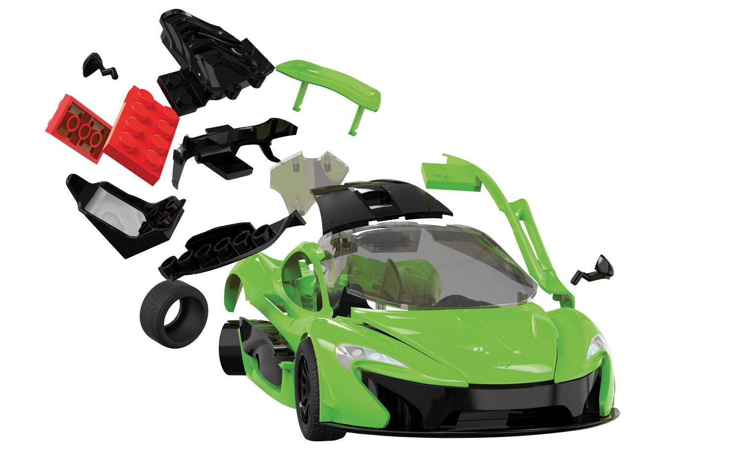 Airfix Quick Bulid J6013 McLaren P1, Zelený