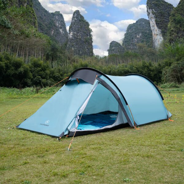Turistický stan NILS Camp NC6003 North Peak, modrý