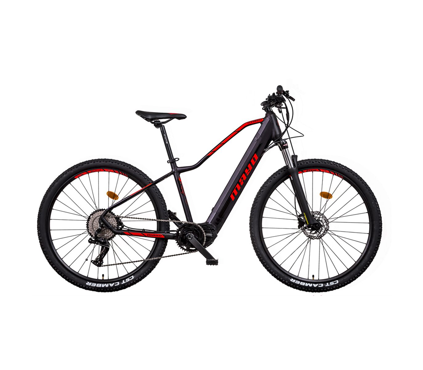 MAYO e-XC 29" STORM TOUR D Horské elektrokolo, rám 16", černo-červené
