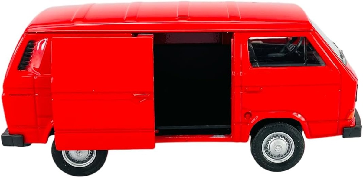 Welly Volkswagen T 3 Van červený 1:34-39