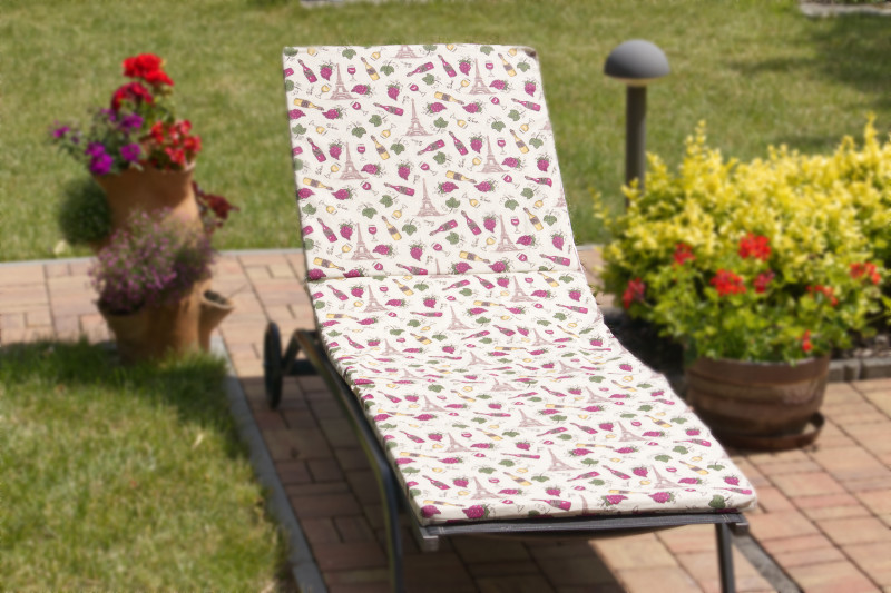 Bellatex Polstr na plážové lehátko, Víno - 60x180 cm