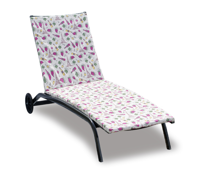 Bellatex Polstr na plážové lehátko, Víno - 60x180 cm