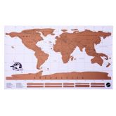 Stírací mapa světa Deluxe 86 x 60 cm