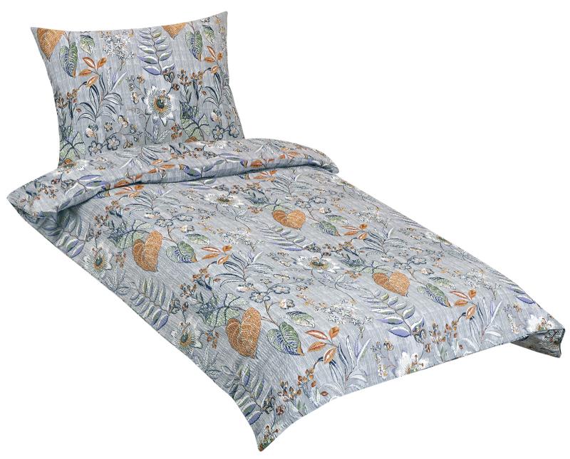 Bellatex Povlečení krep, Listí fialové - 140x220, 70x90 cm
