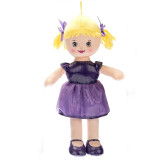 Hadrová panenka Viktorka blondýnka, na baterie česky mluvící, 32cm