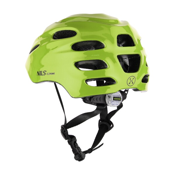 Helma s blikačkou NILS Extreme MTW01, zelená, vel. XXS (42-48)