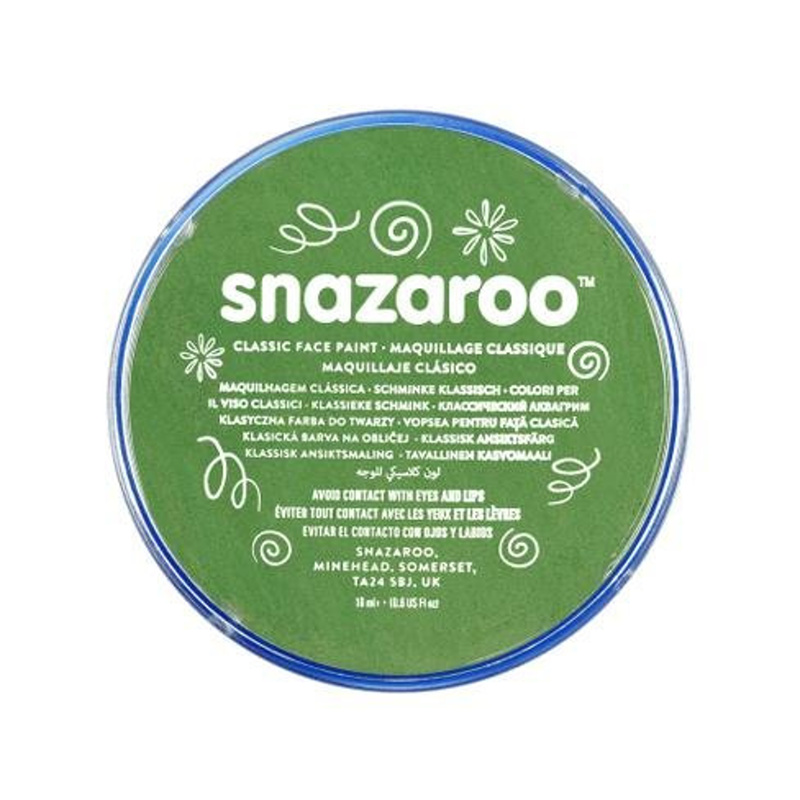 Snazaroo barva na obličej 18 ml. - Zelená tmavá, Grass Green