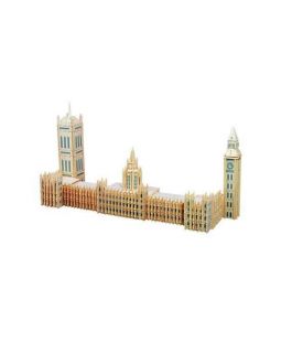 Woodcraft dřevěné 3D puzzle - skládačka Big Ben, 46 cm