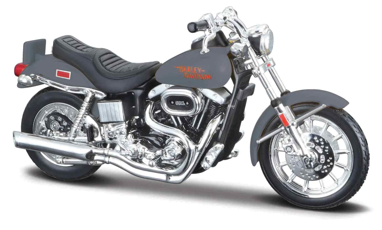 Maisto Harley Davidson FXS Low Rider (1977), šedá, blister box, 1:18