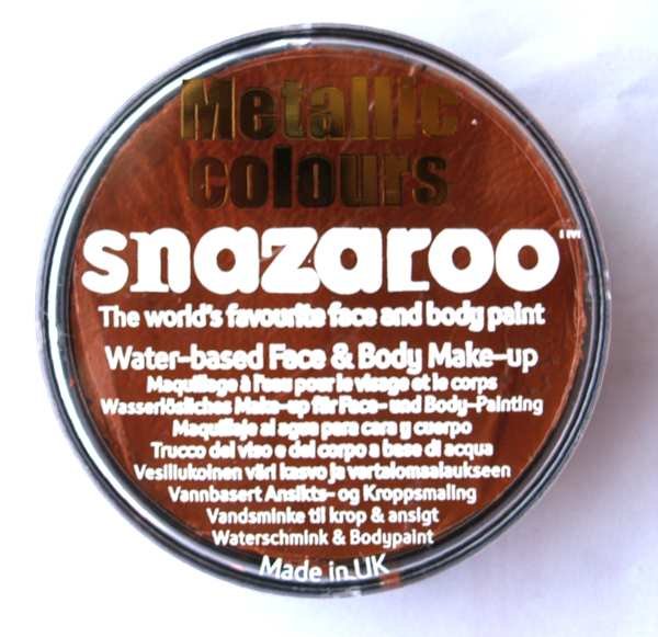 Snazaroo metalická barva na obličej 18ml. - Měděná