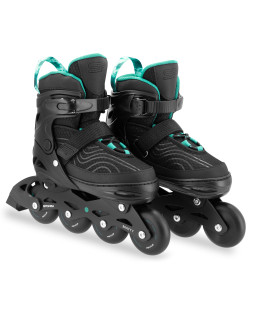 Spokey MATTY Kolečkové brusle, černo-zelené, vel. 35-38
