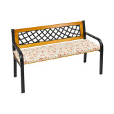 Bellatex Sedák na lavici hladký - Lísteček hnědá, béžová - 40x120 cm