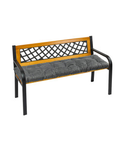 Bellatex Sedák na lavici prošívaný - Grafitová - 40x150 cm