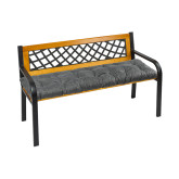 Bellatex Sedák na lavici prošívaný - Grafitová - 40x150 cm