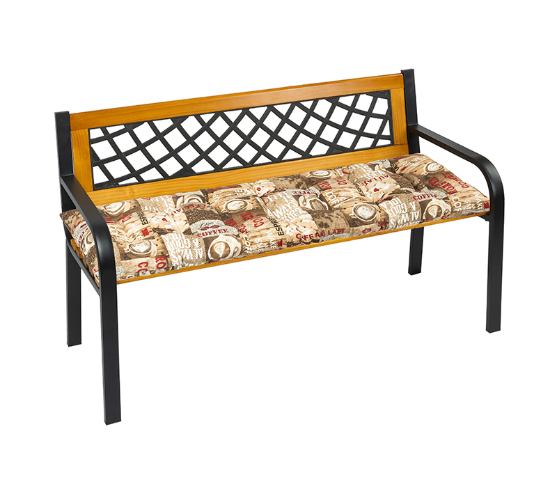 Bellatex Sedák na lavici prošívaný, Káva hnědá - 40x120cm