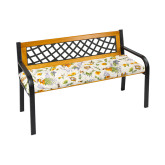 Bellatex Sedák na lavici prošívaný - Levandule fialová, žlutá - 40x140 cm