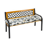 Bellatex Sedák na lavici prošívaný - Koule šedá, bílá - 40x120 cm