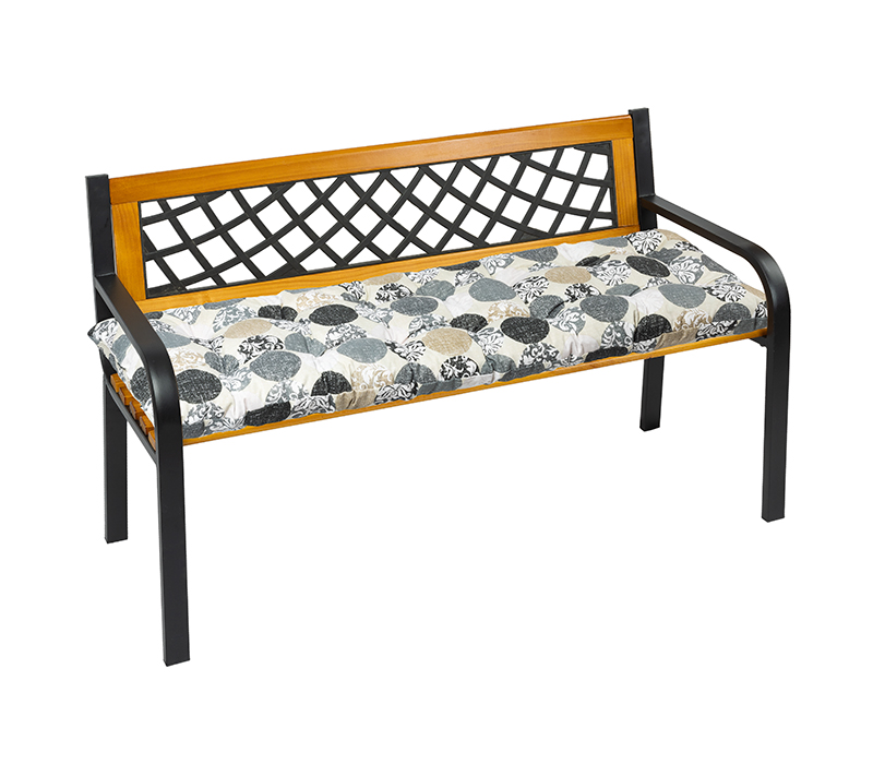 Bellatex Sedák na lavici prošívaný, Koule šedá - 40x140cm
