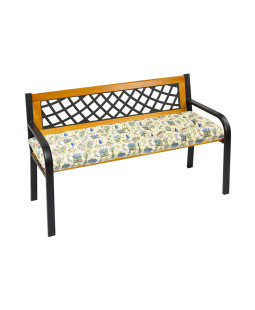 Bellatex Sedák prošívaný na lavici, Levandule modrá - 40x140cm