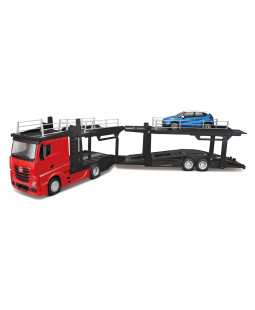Bburago Mercedes Benz Actros autotransport a Renault Captur 1:43