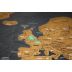 Stírací mapa světa deluxe černá 83 x 60 cm