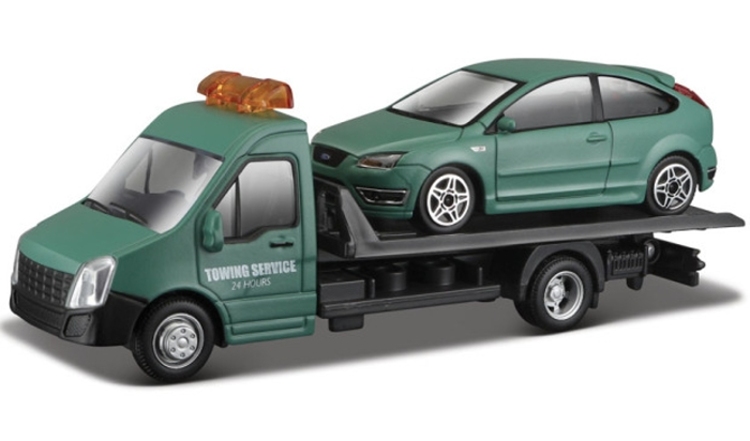 Bburago Car Hauler a Ford Focus ST 1:43
