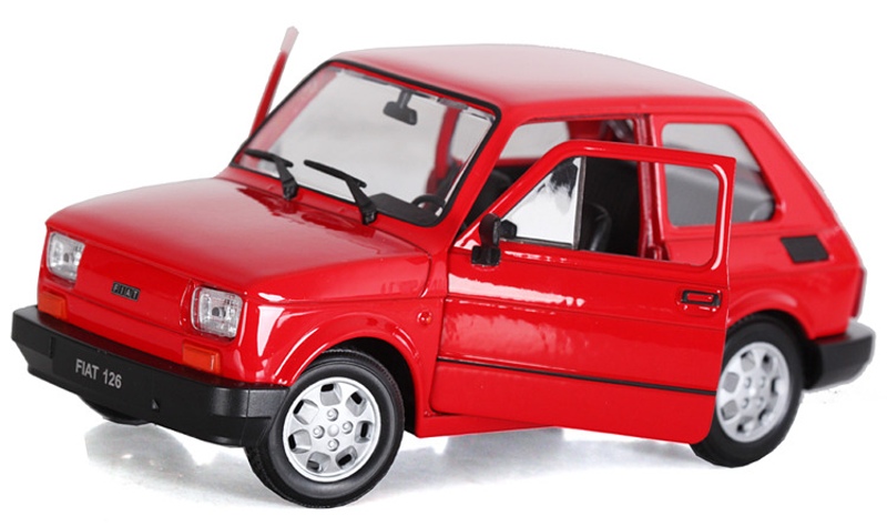 Welly Fiat 126 Červený 1:21