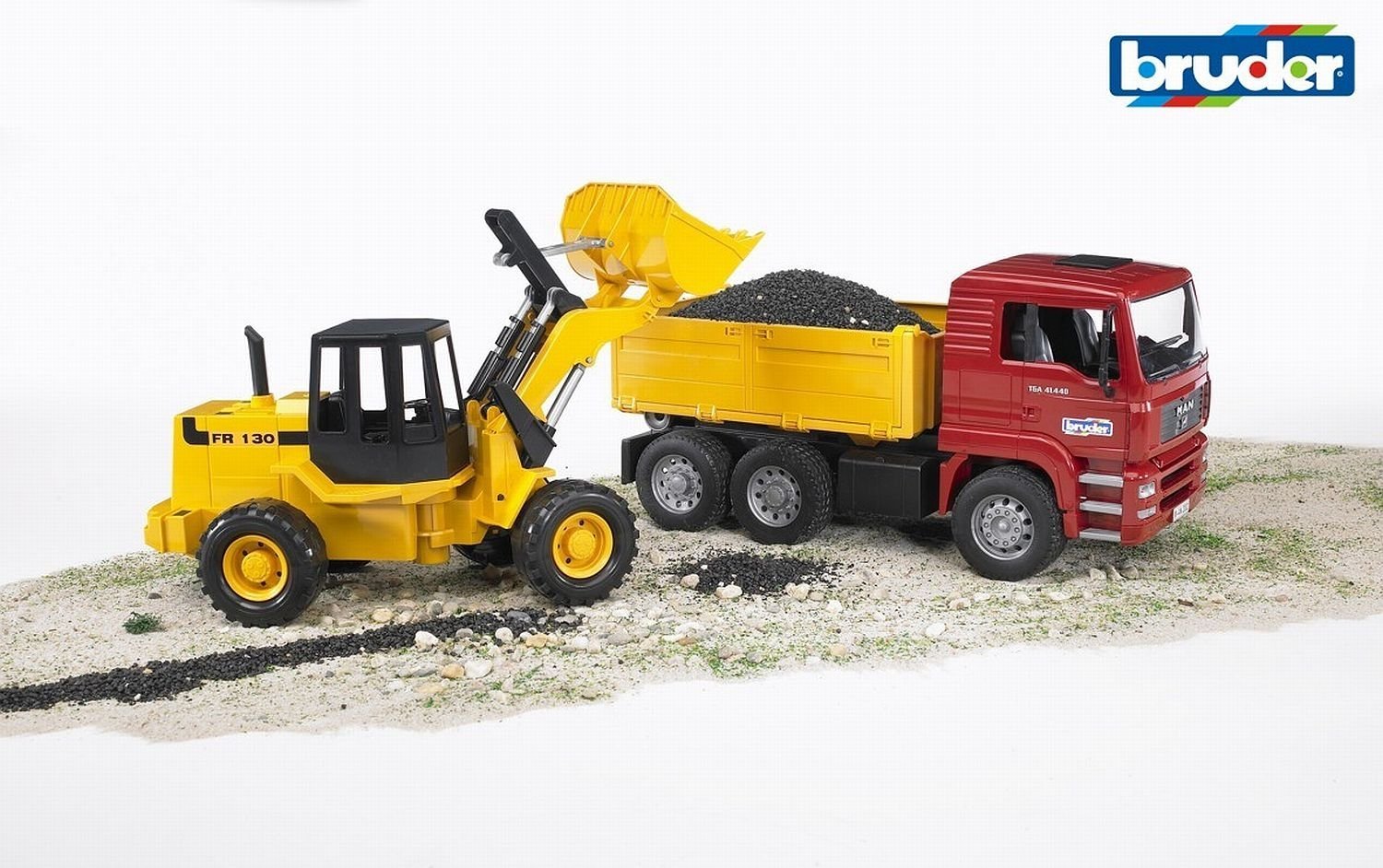 Bruder 2752 MAN TGA nákladní auto s nakladačem FR 130