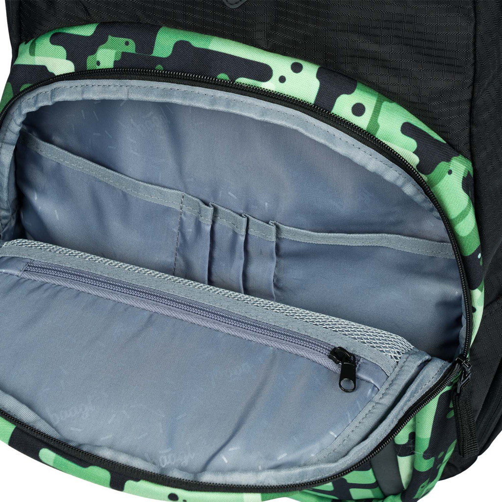 BAAGL 3 SET Coolmate Green: batoh, penál, sáček