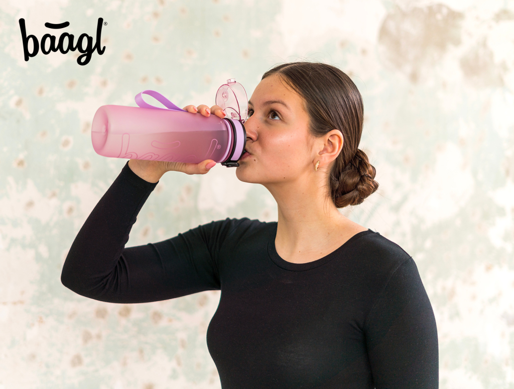 BAAGL Tritanová láhev na pití Lavender, 800 ml.