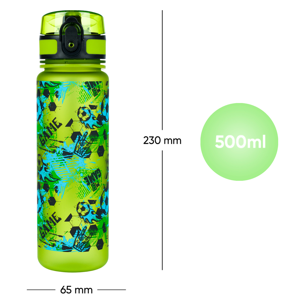 BAAGL Tritanová láhev na pití Fotbal Game, 500 ml