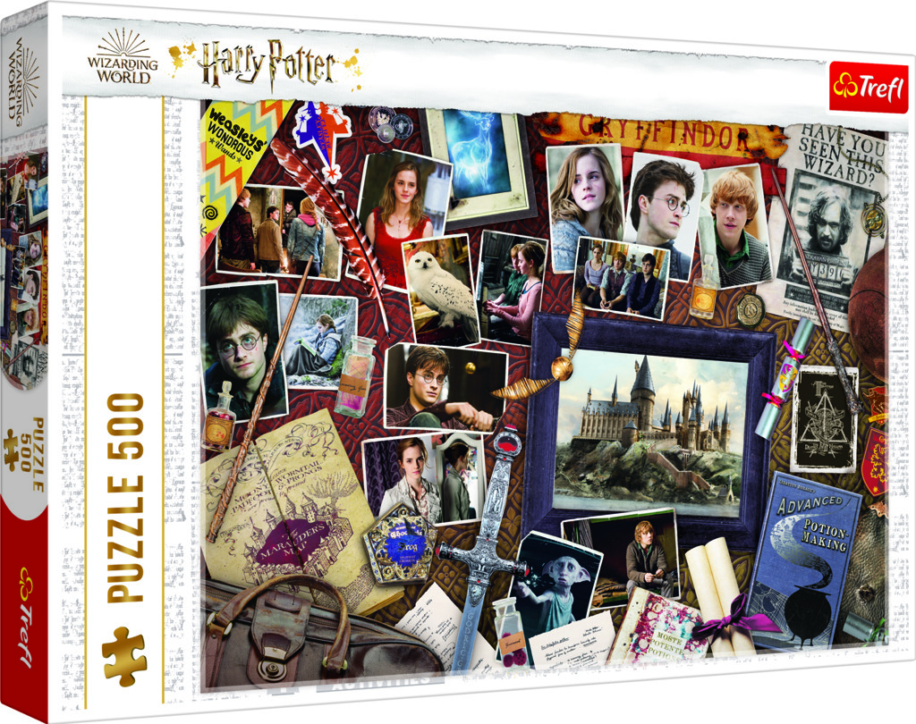 Trefl puzzle 500 dílků - Harry Potter, Rokfortské vzpomínky