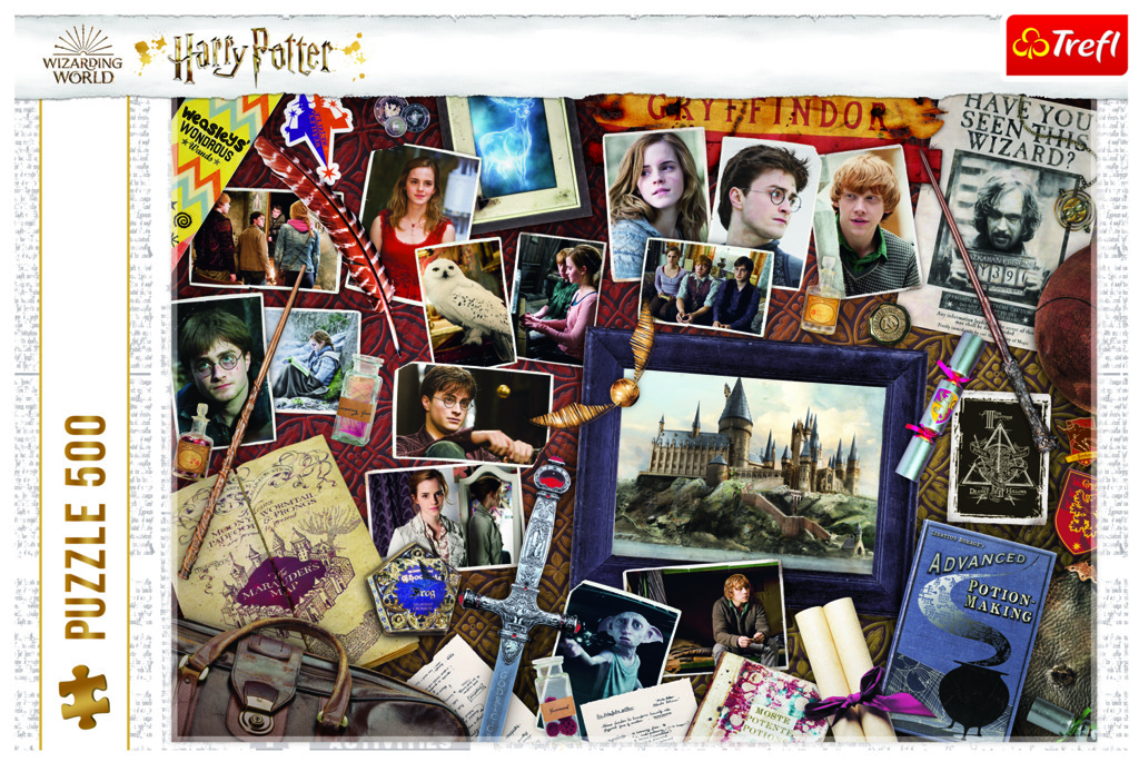Trefl puzzle 500 dílků - Harry Potter, Rokfortské vzpomínky
