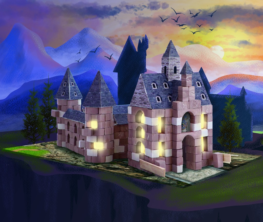 Stavebnice Trefl Eco Brick - Harry Potter, Hodinová věž