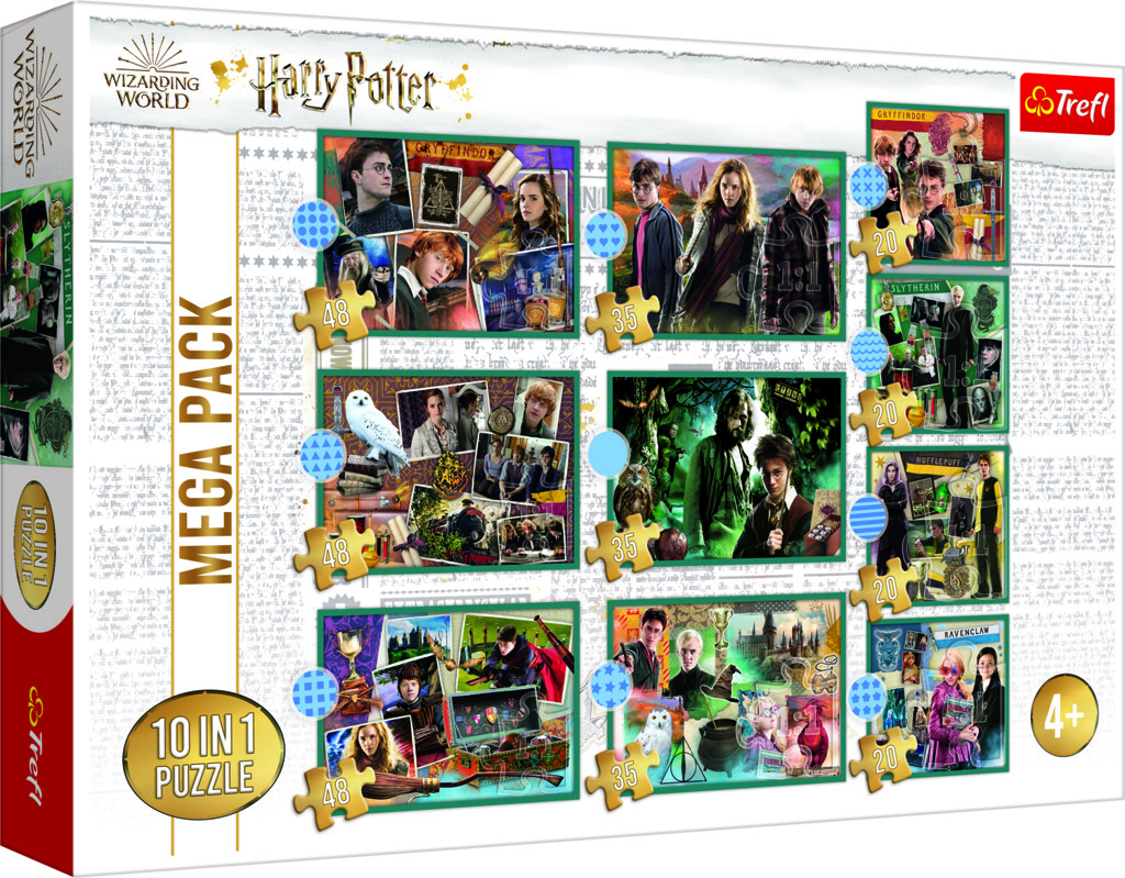 Trefl puzzle set 10v1 - Ve světě Harryho Pottera
