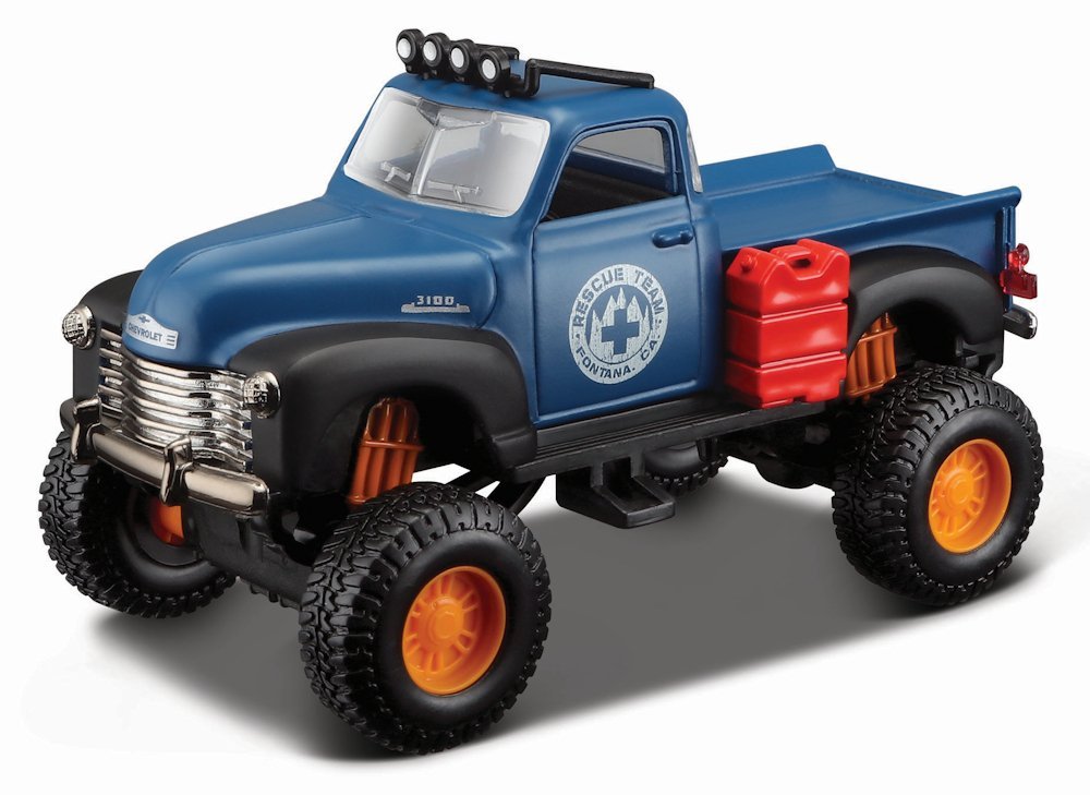 Maisto 1953 Chevrolet Pickup 4x4 Rebels, Modrý 1:35