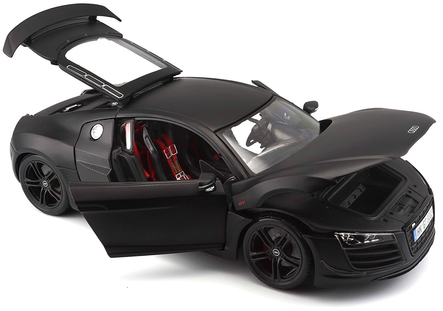 Maisto Audi R8 GT, matně černá, 1:18