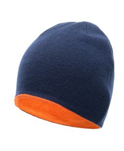 Pletená čepice Martes Billat modro-oranžová