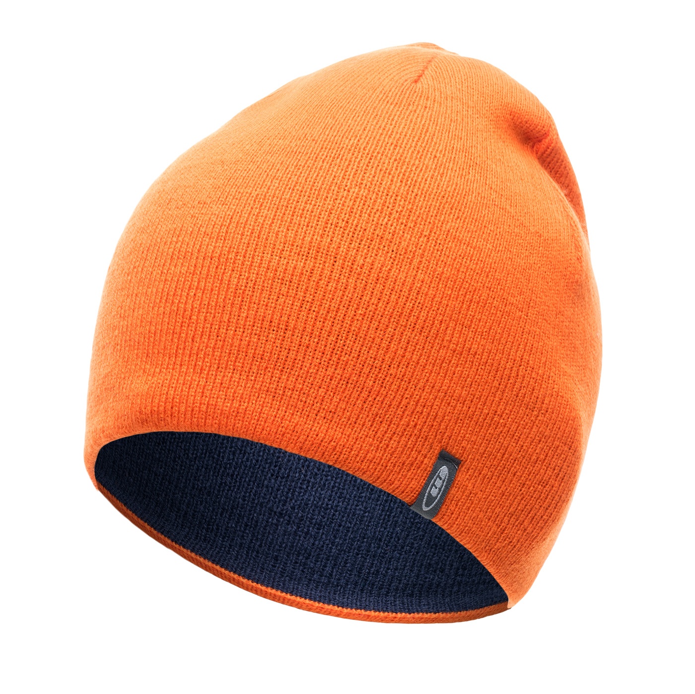 Pletená čepice Martes Billat modro-oranžová